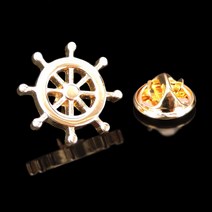 정장 브로치 셔츠 체인 배지 성공적인 남자 핀 옷깃 황금 방향타 Neckpin 고리 보석 Broche 의류 부속품