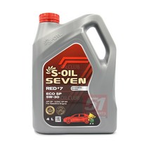 에스오일 세븐 레드 합성엔진오일 에코 SP 5W30 4리터, 1개