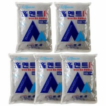 철물팩토리 홈멘트 비둘기 2kg 5개 가정용 시멘트 색상있는 모르타르 코킹 보수 인테리어, 홈멘트 비둘기색 2kg 5개