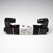 4V12006B 공압 더블 솔밸브 5/2 DC24V 1/8인치, 1개