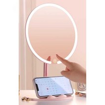 화장대 거울 조명 라이트 반원 스탠딩 탁상 LED, 벚꽃가루(4KHD무단디밍)--2400XH