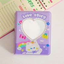 3 인치 격자 무늬 사진 앨범 40 포켓 만화 그림 스토리지 케이스 카드 홀더 스위트 스타 Photocard 바인더 미니 수집 도서, B2
