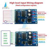 8CH DC 12V 8-12MA 디지털 입력 모듈 PLC 확장 릴레이 산업 자동화용 RS485 Modbus RTU 스위치 수집 보드