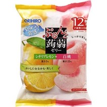 오리히로 푸룬과 곤약 젤리 레몬 + 흰 복숭아 12 개입