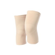 [PKG PKFARM] 얇은 무릎 보호대 2개 세트 소프트 무릅 밴드 아대 관절 보호 슬리브, 스킨(살색), 1세트