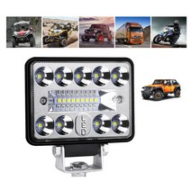 자동차 작업등 선박용 서치라이트 트랙터 화물차 집중확산 LED 써치라이트 54W, 기본, 기본