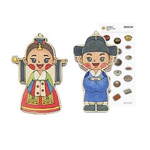 다문화 체험 세트 팬시 우드 재료 세계 여러 나라 전통 의상 학습 수업 교구 초등 교육 diy 만들기 키트, 일본(사은품증정)