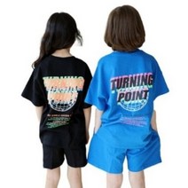 아동 주니어 반팔 티셔츠 반바지 상하복 세트 초등학생 여름옷 7호-21호 남매룩 형제룩