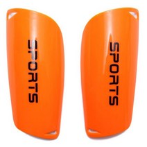 정강이보호대 슬리브 보호대 축구 카프 1 쌍 신 패드 성인 다리 소매 무릎 양말 어 가드, adult size, orange