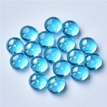 붙이는타일 벽데코 타일 스페인 거실 폴리싱 모자이크 600g(약 21.16oz) 편평한 유리 구슬 다중 직경 원형 만들기 재료 다채로운 diy 공예, 600g-21.16oz, 투명한 하늘색
