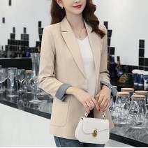 넷투넷코리아 여성 정장 자켓 심플 캐주얼 기본 슬림 면접 아우터