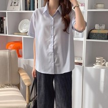 [바보사랑] 여자 데일리 썸머 가볍게 반팔 블라우스