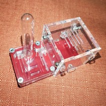 개미집 키우기 세트 푸른 개미 둥지 아크릴 개미 농장 급수탑이있는 작은 커뮤니티 먹이 상자, 레드-1