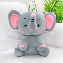 코끼리인형 코끼리쿠션 애착인형, 그레이, 50cm