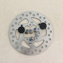 2Pcs MTB 금속 브레이크 패드 120mm 디스크 키트 Mijia M365 프로 전동 스쿠터 부품 교체 수리 액세서리, 02 brake disc and pads