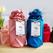 정민이네샵 (격자공단보자기) 전통보자기포장무료 국내산천일염 잡곡 꽃차 320ml 돌답례품 교회답례품 돌잔치선물 결혼답례품 보험판촉상품 소규모고급답례품 추석 명절선물세트, 1개, CJ제일제당 블루베리슈가