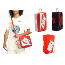 나이키 슈박스 백 신발가방 슈즈백 신발보관 축구화보관 여행 캠핑 슈백 짐백 ﻿35.5cm(가로) x 23cm(폭) x 12.5cm(세로), 블랙레드