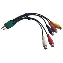 일반 BN39-01154W 3.5mm + 2.5mm 5 RCA 오디오 비디오 AV 구성 요소 어댑터 케이블 삼성 LED LCD TV BN3901154W, <=0.5m