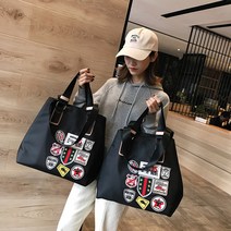 2종 프린팅 쇼트 러기지 여성 숄더백