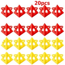 페인트 패드 페인팅 인테리어10/20pcs 피라미드 스탠드 세트 삼각형 페인트 도구 패드 발 목공 액세서리, 08 20Pcs