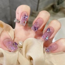 떨샵 붙이는 네일팁 키치 유니크 인조손톱, 2개, NAIL-N340