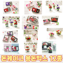 용돈박스 돈케이크 돈나오는케이크 만들기 반전 현금 아빠 엄마 남편 환갑 칠순 선물, 카네이션 용돈박스(L), 바이올렛