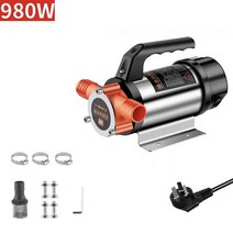 펌프 자급식 디젤 등유 수송 연료 오일 우물 추출기 980W 전기 Dc12V 24V 48V 220V 분당 50-60L, [01] 220V
