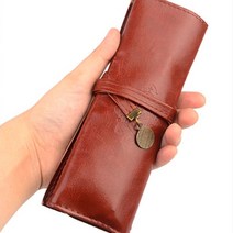 가죽 스테들러 롤필통 직장인 만년필 필통 파우치