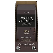Green & Black 오가닉 85% 카카오 다크 초콜릿 3.17온스 10개, 85% Cacao Dark Chocolate, 3.17 Ounce (Pack of 10), 1개, 기본