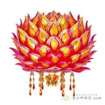 칠보돈벼락사업등(5색) - 사이즈2가지 고급연등, 10.5cm, 파랑