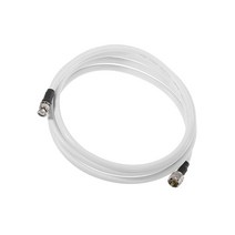 MECCANIXITY UHF 수 to BNC 동축 케이블 RG8 3m/10피트 10mm 저손실 SWR 미터 안테나 라디오 더미 로드 분석기 화이트, 7.5m