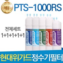현대위가드 PTS-1000RS 고품질 정수기 필터 호환 전체세트, 선택01_전체세트(1+1+1+1+1=5개)
