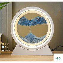 물멍 배 어른장난감 키덜트 아크릴 스노우볼 모래시계 워터볼 자동차장식, White Base-Blue