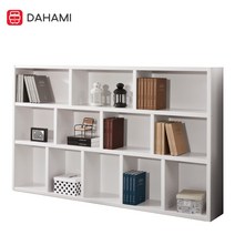 올리버 광폭 2000 오픈형 낮은책장, 04. 그린 화이트