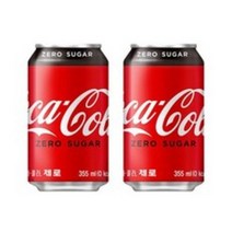 코크제로 코카콜라 제로 캔, 355ml, 12개