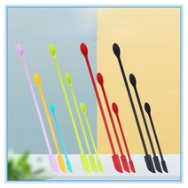 베이킹주걱 실리콘 알뜰 볶음 3 개대 더블 헤드 유연한 스크레이퍼 재 뷰티 주방 주걱 메이크업 브러쉬 마스크 도구, 분홍색