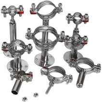 바이스 클램프 파이프 행거 SUS304 브라켓 장비 도구, 63 높이 범위 105-150mm