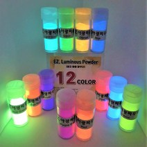 이지레진 야광 파우더 분말 안료 조색제 레진아트 레진공예 인테리어, 1개