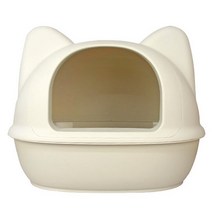 [아이캣고양이화장실] 아이캣 고양이모양 점보 화장실, 아이보리
