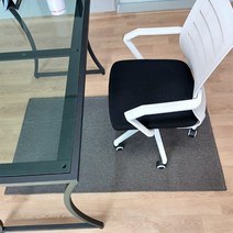 의자매트 바닥보호 소음방지 물세탁 체어매트 먼지없는 사계절 의자 전용 카페트, 브라운, 100x100cm, 1개