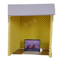 가정용방음부스 미니 흡음 보컬 1인용 실내 방음재 1인독서실, 블루