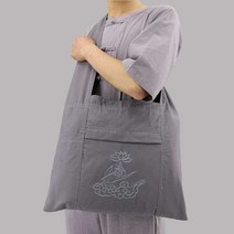 린넨 스님 가방 바랑 불자 크로스 숄더백 불교 사찰 전통, B11 카키