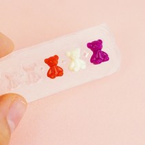 네일몰드 소프트 곰돌이 몰드 (크기별 곰돌이 5종류), 1개