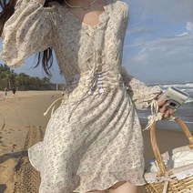 5월결혼식하객룩 캐주얼 봄 가을 미니드레스112844