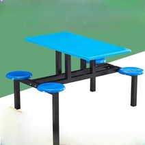 야외 테이블 매점 식탁 의자세트 철제 4인 일체형, 6인용 유리섬유 바닥 보강재