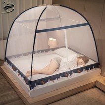 Boknight원터치 모기장 방충망 가정 학생 기숙사 두꺼운 암호화, 1.8m(2m*1.8m*1.55m), 숲의 사슴