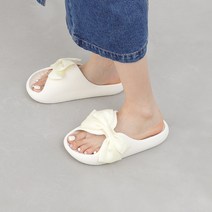 새틴 리본 EVA 통굽 슬리퍼(4.9cm) 11251
