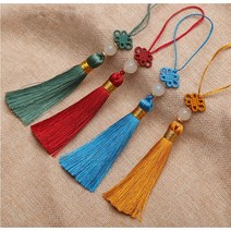 미니 수술노리개 장식 추석선물장식 예단장신구, 1개, 진청색