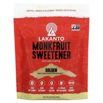 에리스리톨 함유 몽크프루트 감미료 황금색 235g 8.29oz, 8.29 oz 즉시출고