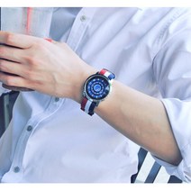 캐주얼 남성 대학생 패션 고급 손목시계 가죽시계